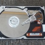 Internal view of hard drive